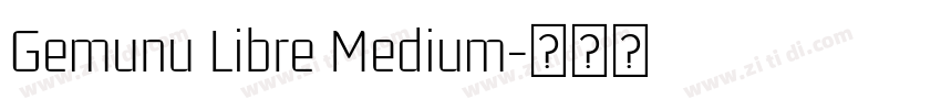 Gemunu Libre Medium字体转换